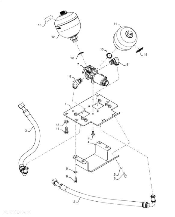New Holland T6090 T6070 T7230 Zawór hydrauliczny 87757028 - 1