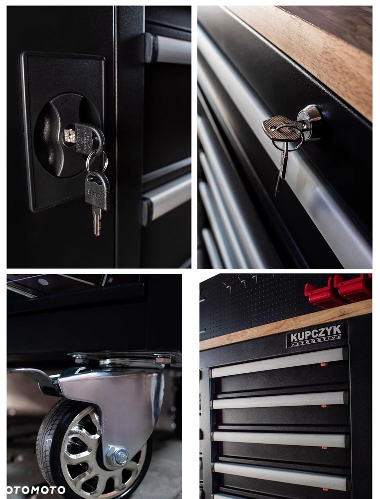 Stół warsztatowy szafka wózek 10 szuflad narzędziowy z tablicą Kupczyk - 31