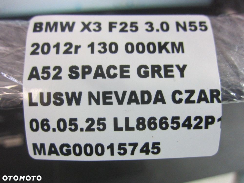 BMW X3 F25 LISTWA ZGARNIAJĄCA SZYBY LEWA SZARA SPACE GREY A52 51317286179 - 9