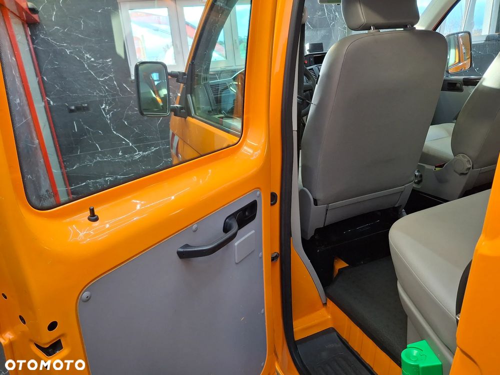 Volkswagen Transporter T5 Lift Doka Brygadówka Serwisowy Drogowy Półki Szuflady Warsztat Auto Warsztat Służba Drogowa Pomarańczowy Mobilny Serwis - 33