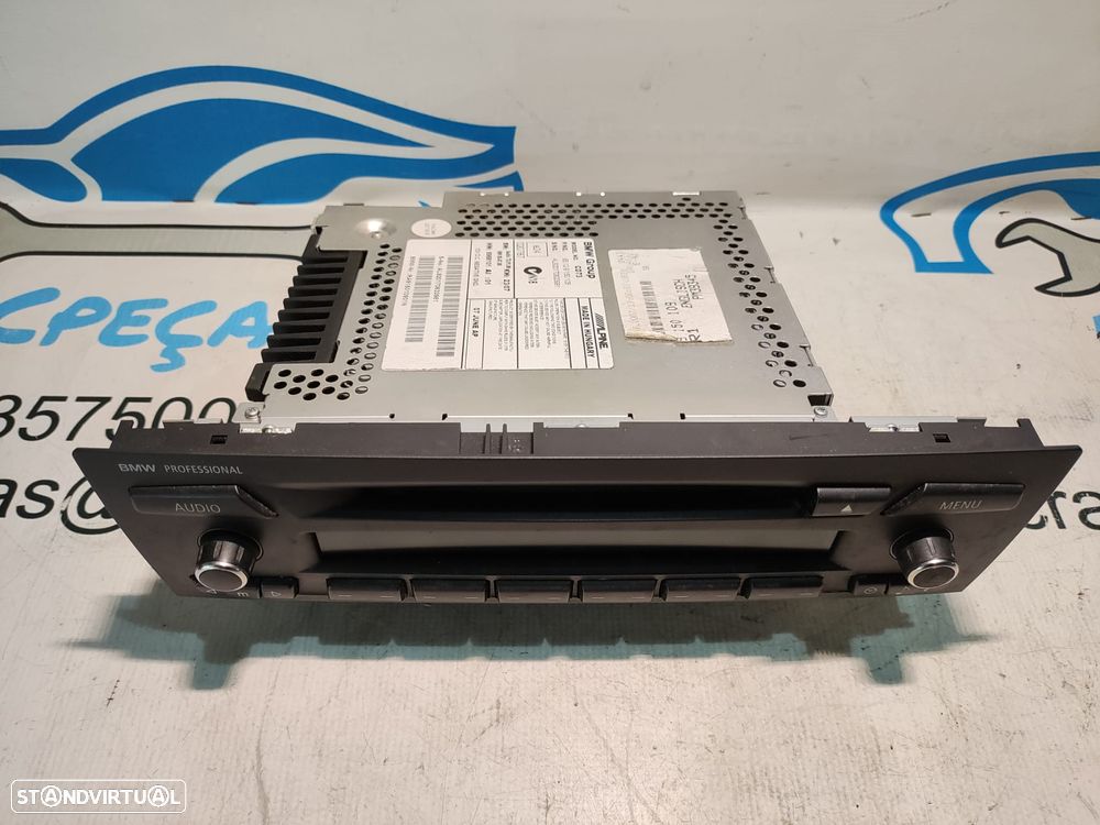 RADIO AUTORADIO LEITOR CD PROFESSIONAL BMW SERIE 1 E87 6512915010901 65129150109 9150109 6968101 SERIE 1 E81 SERIE 3 E90 E91 E92 DISPLAY COMANDOS COMUTADOR PAINEL CONTROLO COMUNICAÇÃO - 3