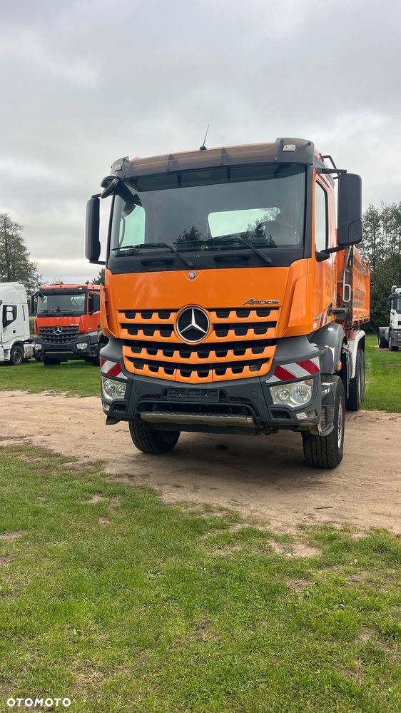 Mercedes-Benz Arocs 3345 6x6 Wywrotka Meiller Kipper + Przyczepa Meiller Kipper (nie 6x4, 8x8, 8x4, 6x2) z Niemiec. Silnik 13l, Hydraulika, nie hydroburta 6x6 Arocs Actros 3345 wywrotka Meiller Duży Silnik Reduktor Napędy na Wał - 13