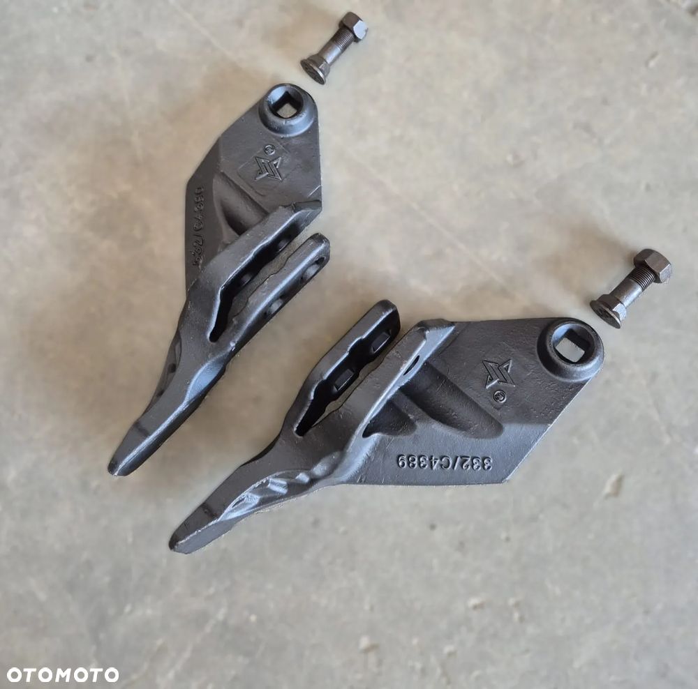 Zestaw zębów łyżki 25cm koparko ładowarka JCB 3CX 4CX - NOWY MODEL - 2