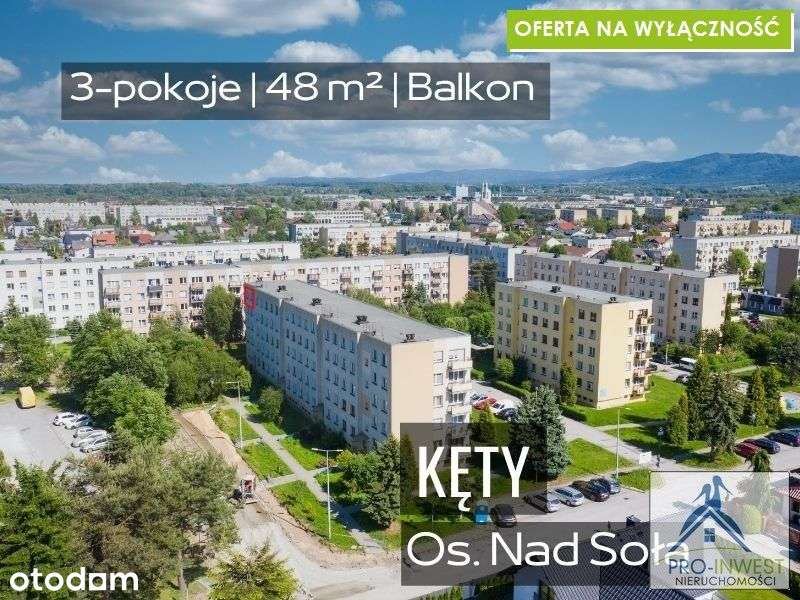Mieszkanie na sprzedaż, 3 pokoje, 48 m², Kęty