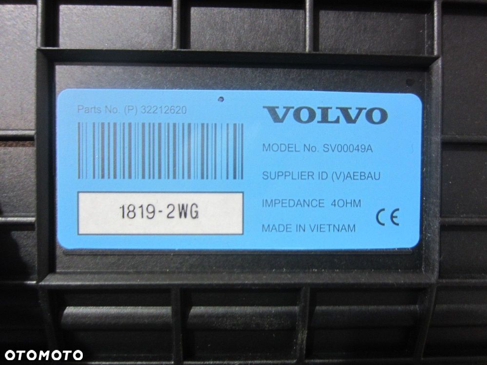 VOLVO XC60 II XC 60 2 S60 V60 SUBWOOFER GŁOŚNIK NISKOTONOWY 32212620 18R- - 7