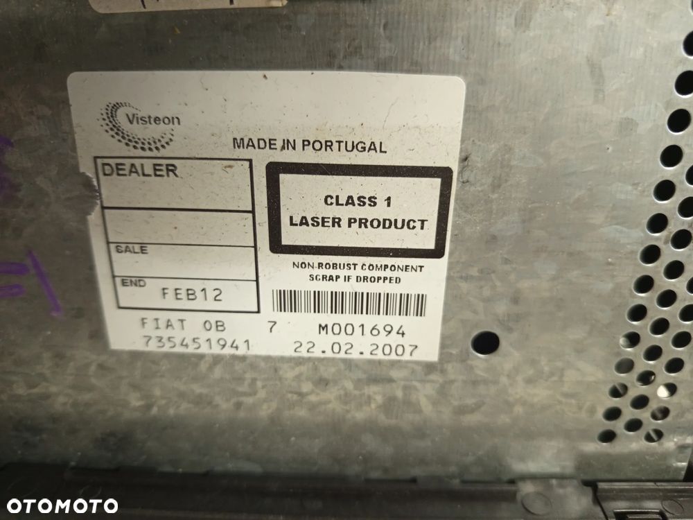 RADIO FABRYCZNE CD FIAT BRAVO II 735451941 - 5