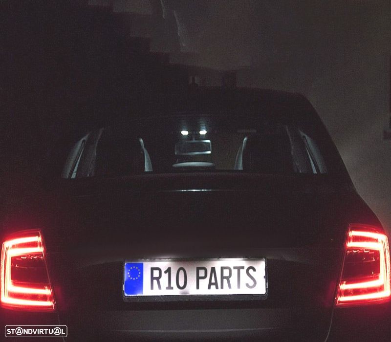 KIT COMPLETO 12 LAMPADAS LED INTERIOR PARA SKODA OCTAVIA 3 MK3 SALOON MK III 5E3 SEDAN RS TDI TSI 13 - 4