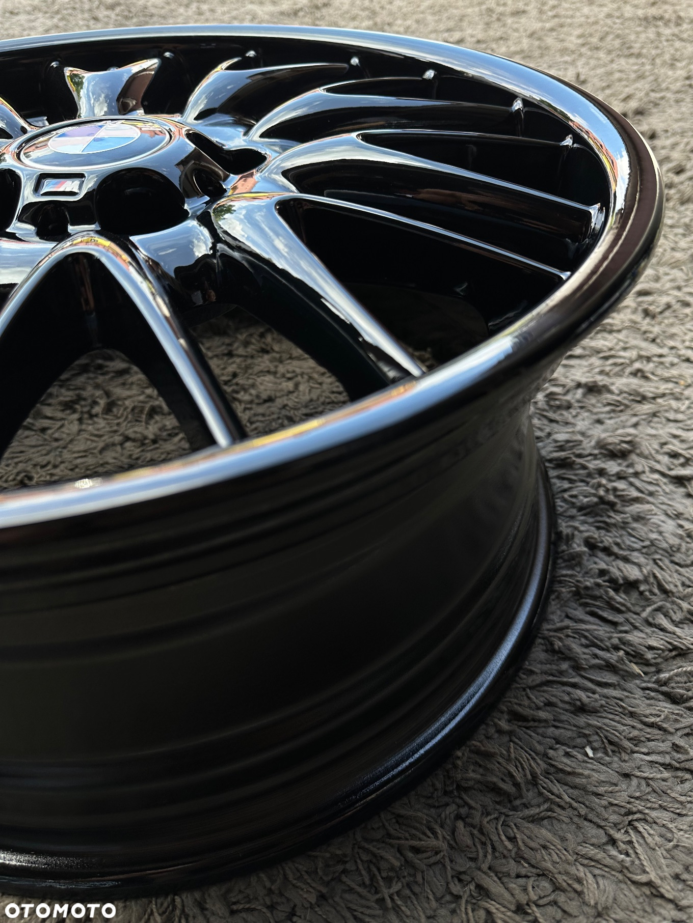 8j 8.5j oryginalne czarne felgi 18 BMW 5x120 M pakiet Styling 72 seria 1 3 E36 E46 E90 Z3 Z4 E81 E87 F20 F30 F32 ET47 ET50 Black piano - 10