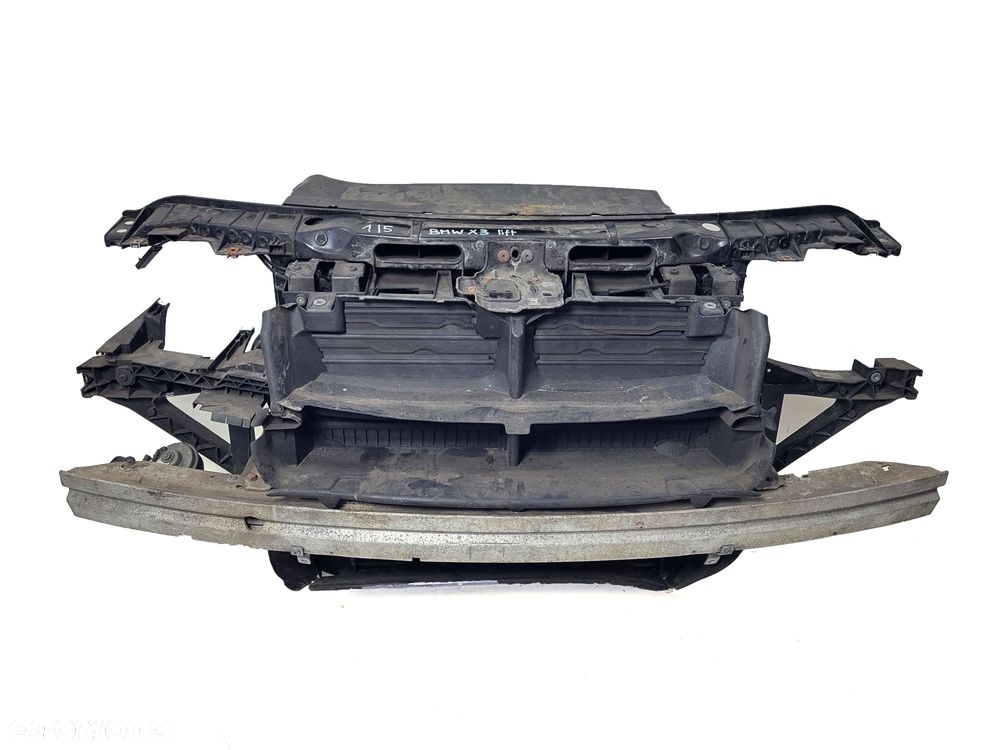 BMW E83 X3 LCI LIFT 08r 2.0d PAS PRZEDNI WZMOCNIENIE CZOŁOWE CHŁODNICE WENTYLATOR KOMPLET