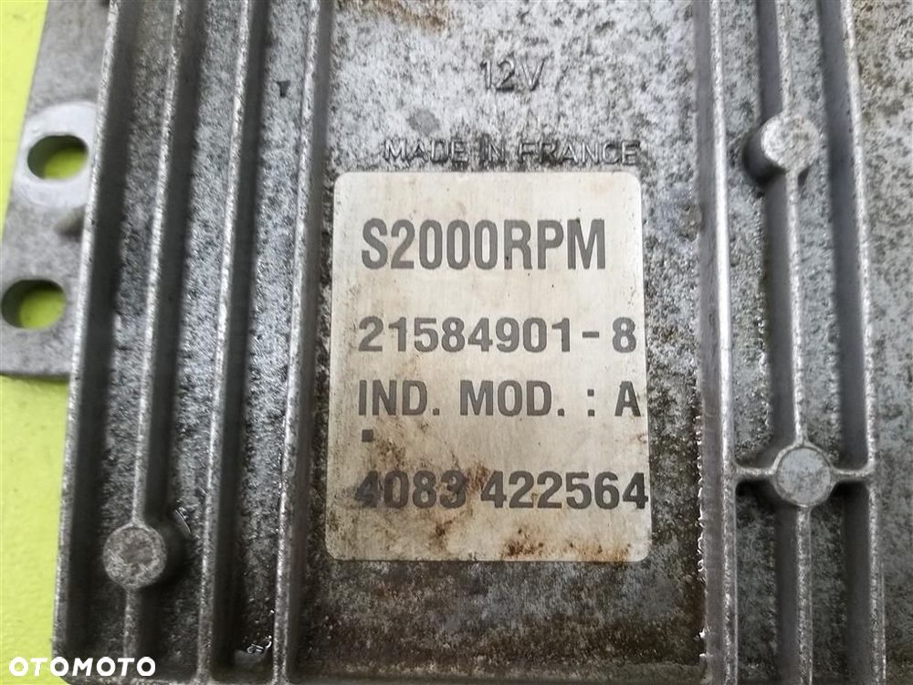 Komputer sterownik silnika Renault Modus 2004-2012 1,4 B 215849018 ORYGINAŁ - 3