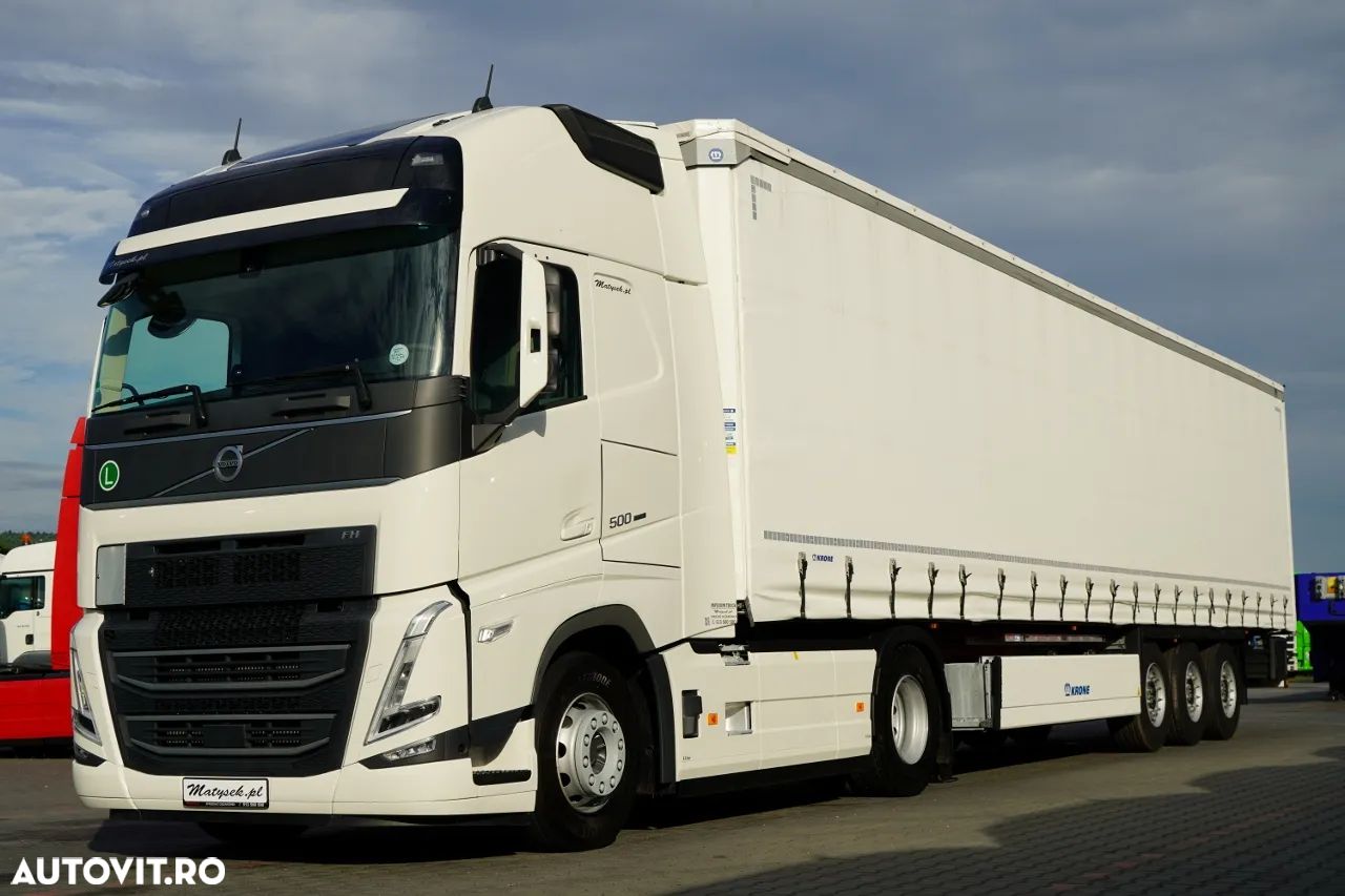 Volvo FH 500 / XXL / 2024 / I-PARK COOL / PIELE / I-SHIFT + PREȚĂ KRONE / 2024 / COȘ PENTRU PALEȚI / 2 AXE RIDICATIVE / PUȚIN FOLOSIT / IMPORTAT - 1