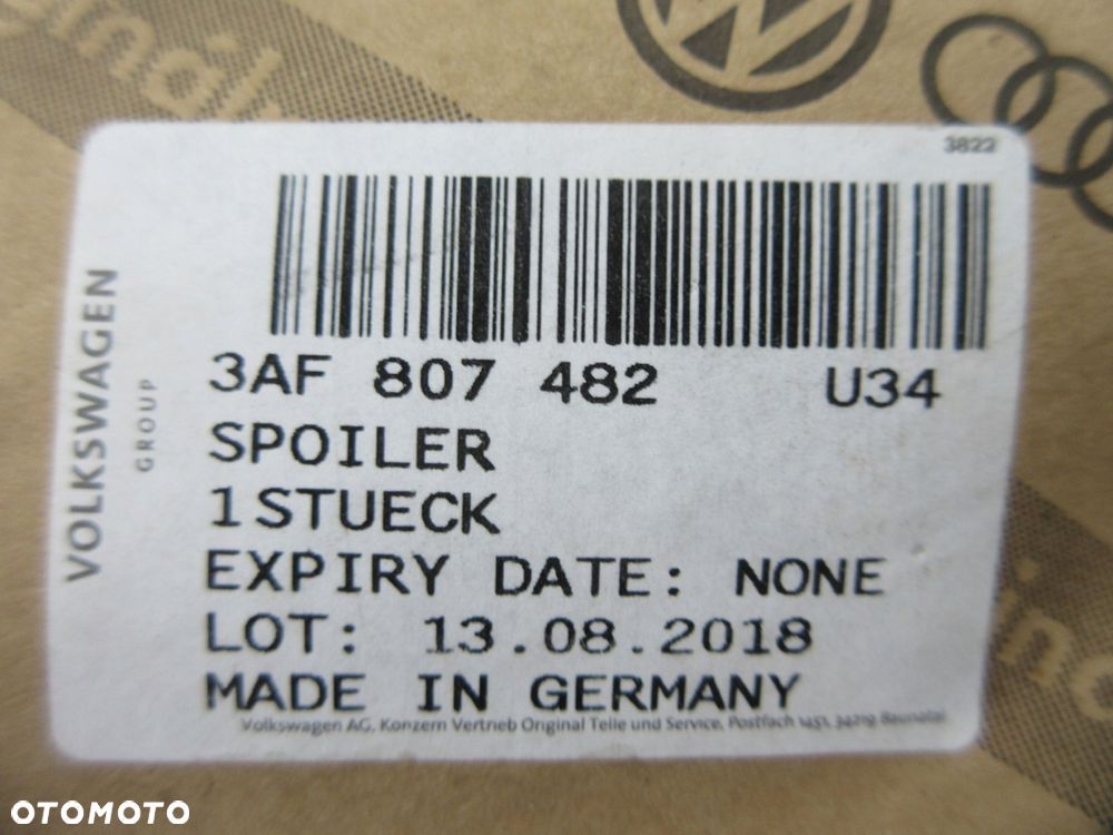 vw passat b7 alltrack spoiler zderzaka tył dokładka dyfuzor 3af807482 u34 - 6