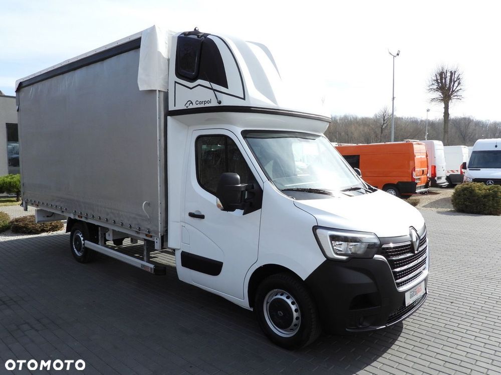 Renault MASTER PLANDEKA 10 PALET WEBASTO TEMPOMAT LEDY PNEUMATYKA KLIMATYZACJA  165KM - 5