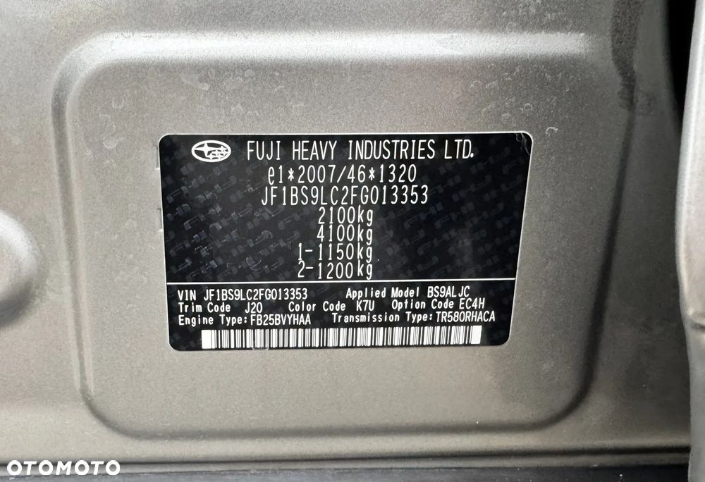 Subaru Outback 2.5i Exclusive - 39
