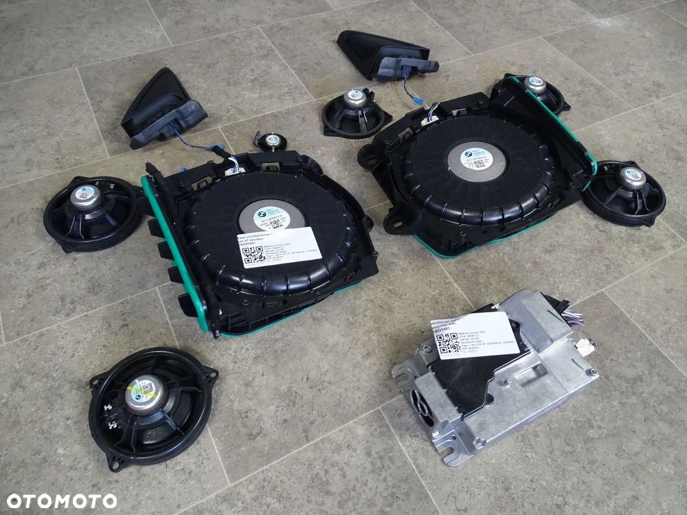 ZESTAW NAGŁOŚNIENIE HIFI HARMAN BMW G42 WZMACNIACZ GŁOŚNIKI KOMPLET - 4
