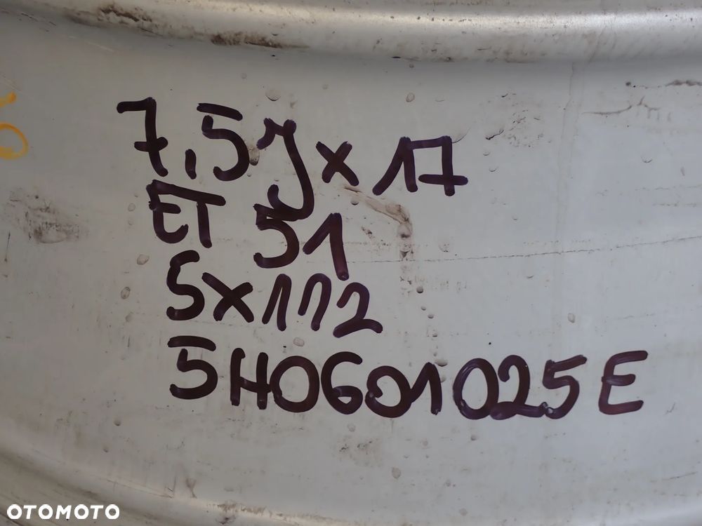 FELGI ALUMINIOWE SEAT LEON  7,5JX17  ET 51  5X112  5H0601025E - 7