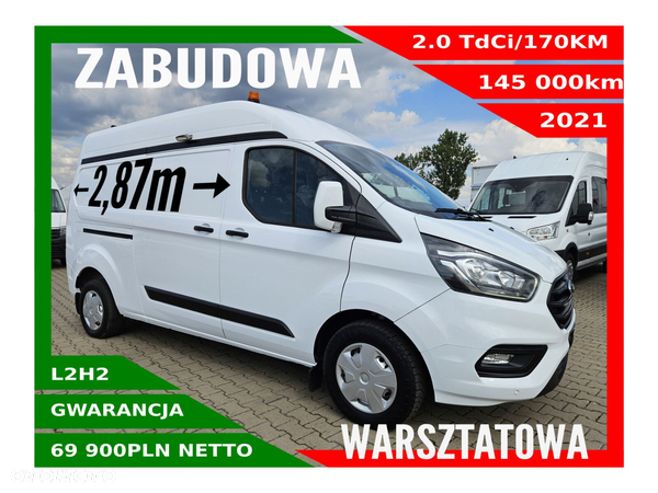 Ford transit-custom L2H2 *69900zł NETTO* Zabudowa warsztatowa 2.0TdCi/170KM
