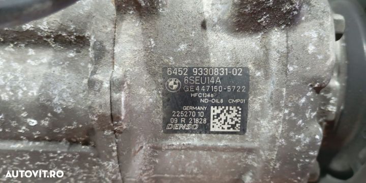 Compresor AC 9330831-02 2.0D N47 BMW Seria 3 F30/F31/F34 [2011 - 2016 - 2