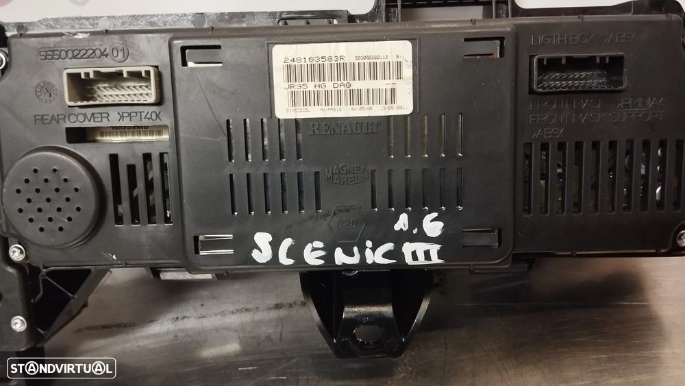 QUADRANTE / PAINEL DE INSTRUMENTOS RENAULT SCENIC III 1.5DCI 1.6DCI REF. 248103583R - 3