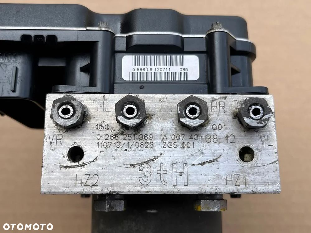 POMPA ABS HAMULCOWA STEROWNIK MERCEDES SPRINTER W906 VW CRAFTER A0074313812 0265251369 0265951522 ORYGINAŁ GWARANCJA - 2