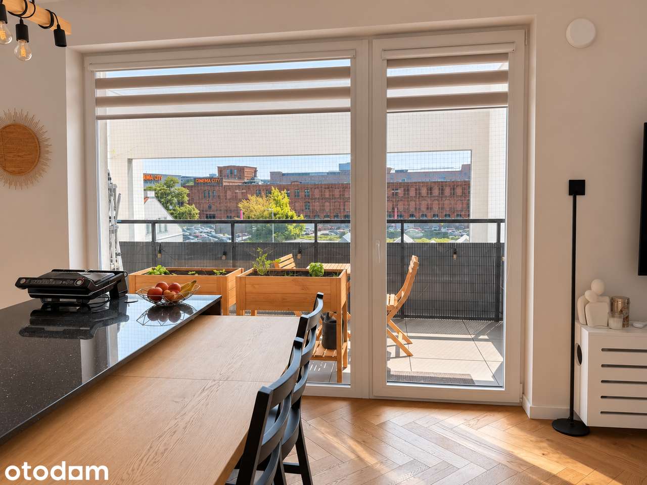 Wysoki standard, widok na Manufakturę, Apartamenty Drewnowska 43