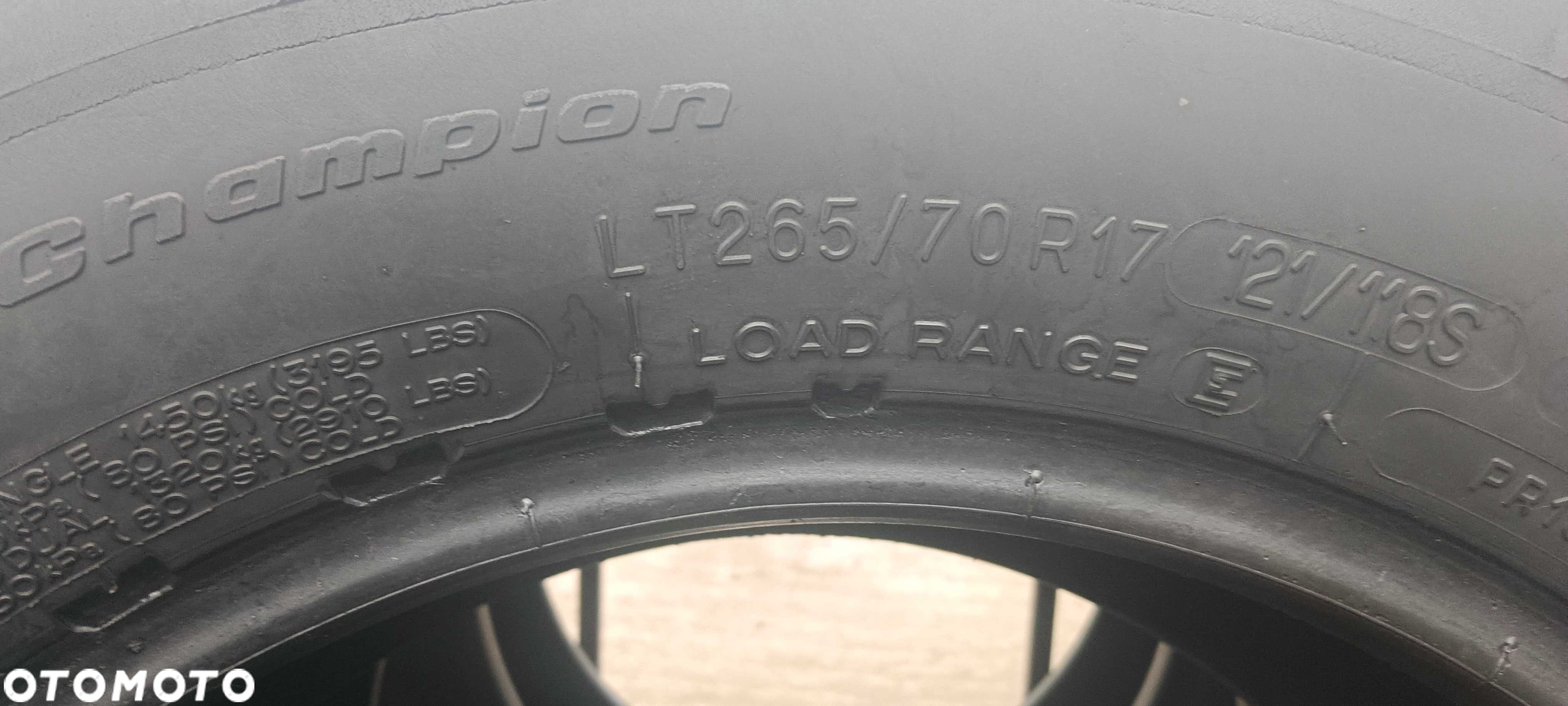 K928580L Komplet 265/70R17 BF-GoodRich All-Terrain T/A K02 dot.3915 - 6