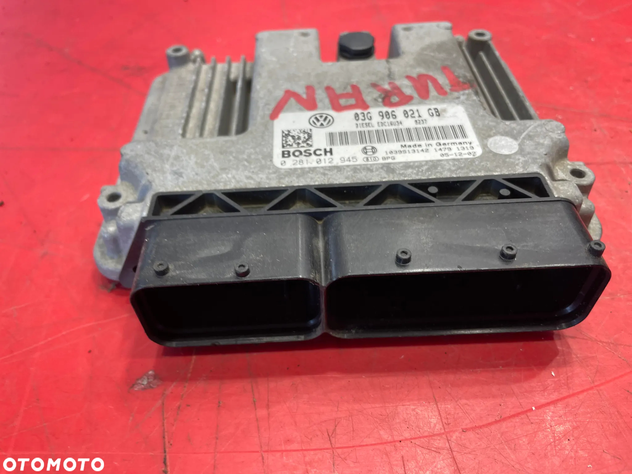 KOMPUTER STEROWNIK SILNIKA  VW TOURAN 03G906021GB - 2