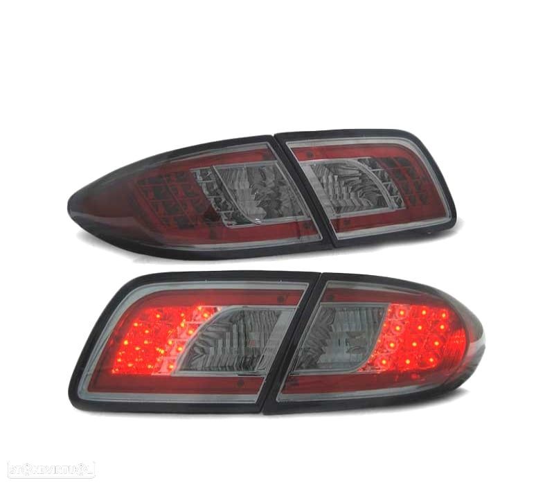 FAROLINS TRASEIROS LED MAZDA 6 SEDAN 02-07 FUMADO - 1