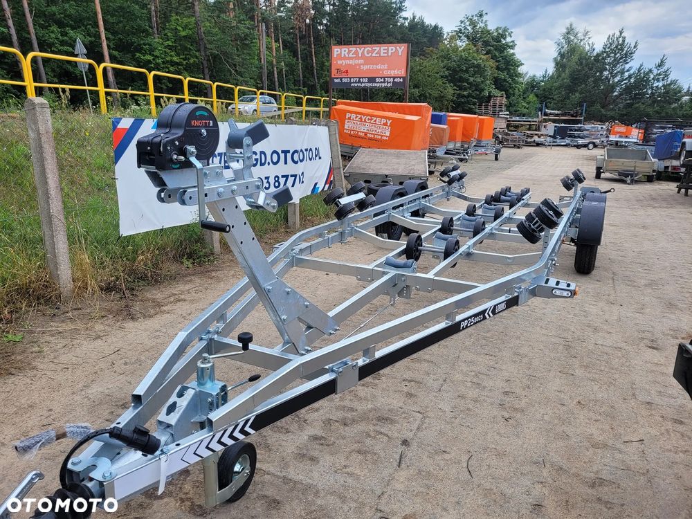 Lorries Przyczepa PP25-8025 podłodziowa ROLKI 2700kg do łodzi do  7,8m - 3