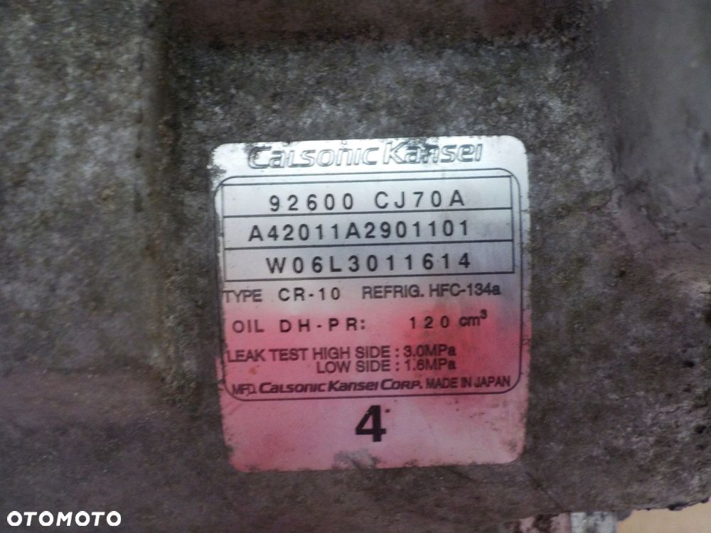 NISSAN NOTE I SPRĘŻARKA KLIMATYZACJI 92600CJ70A - 4