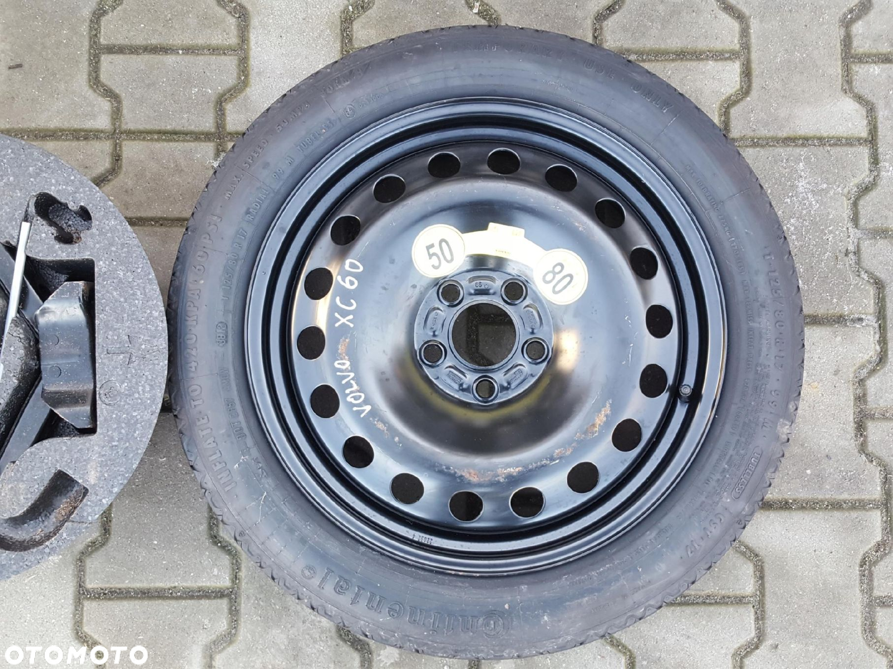 VOLVO XC60 08-16r KOŁO DOJAZDOWE 17 5X108 LEWAREK - 3