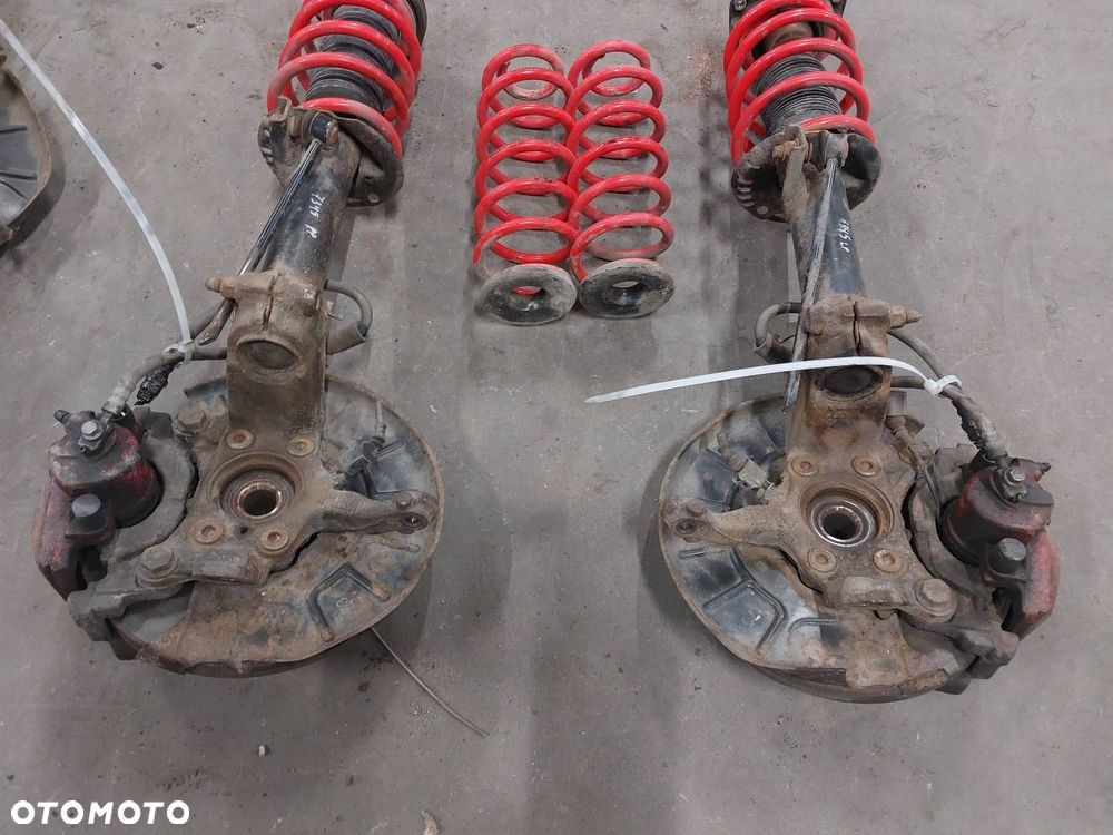AMORTYZATOR SPRĘŻYNA ZWROTNICA PRZÓD L/P + SPRĘŻYNY TYŁ AUDI A3 8P MTS - 9
