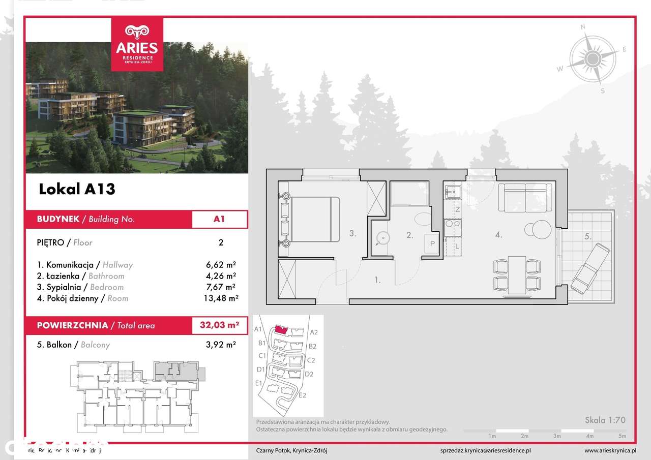 Apartamenty Aries obok stoku narciarskiego Jaworzyna Krynicka