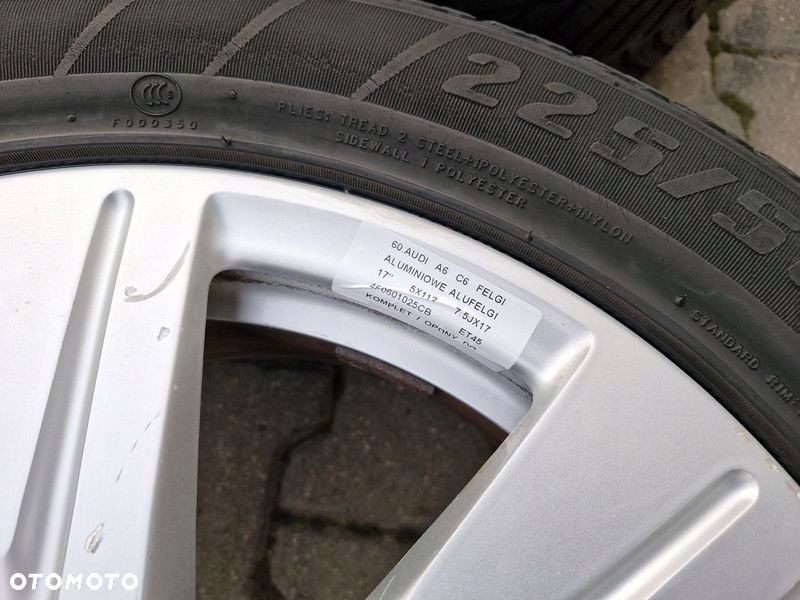 audi a6 c6 felgi aluminiowe alufelgi 17 cali 5x112 7.5jx17 et45 - 3