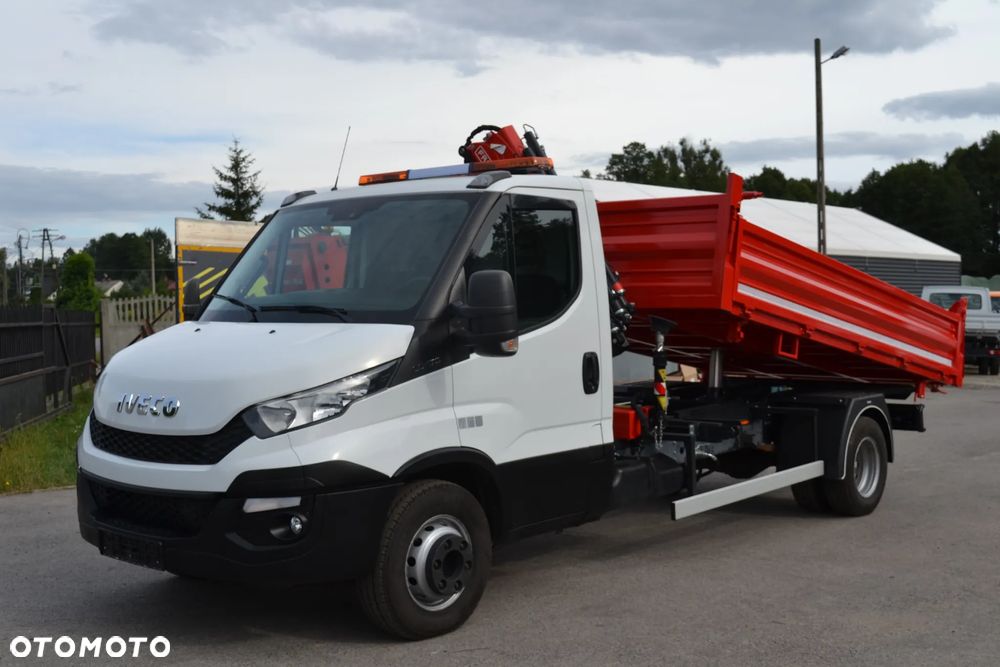 Iveco Daily 72-180 72C18 Nowy żuraw HDS Nowy WYWROT Niski przebieg SUPER STAN 70C18 65C18 Fassi HMF Hiab HYVA HC - 9