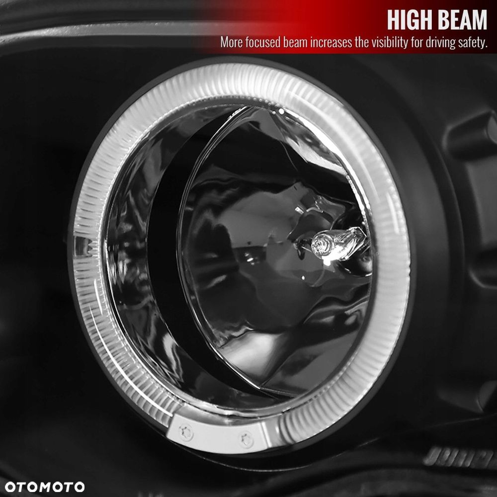 reflektor lampa migacz kpl clear led czarne soczewkowe bmw 3 e46 1998-2001 - 7