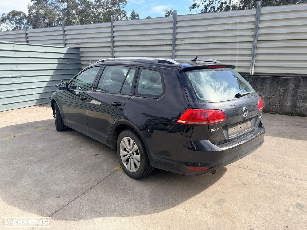 VW GOLF VII VARIANT 1.6 TDI DE 2016 MOTOR CXX EM CENTRO DE ABATE (FIM DE VIDA) - 1