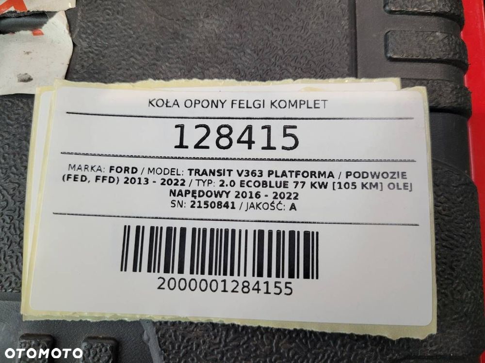 KOŁA OPONY FELGI KPL FORD TRANSIT MK8 215/65/15C 5X160 6,5JX15 ET60 2150841 - 24