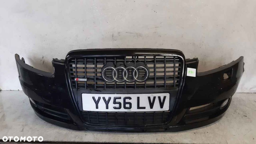 * ZDERZAK PRZÓD PRZEDNI AUDI A6 C6 S LINE S6 C6 SPRYSKIWACZE LAMP XENON HALOGENY LZ9Y CZARNY - 1