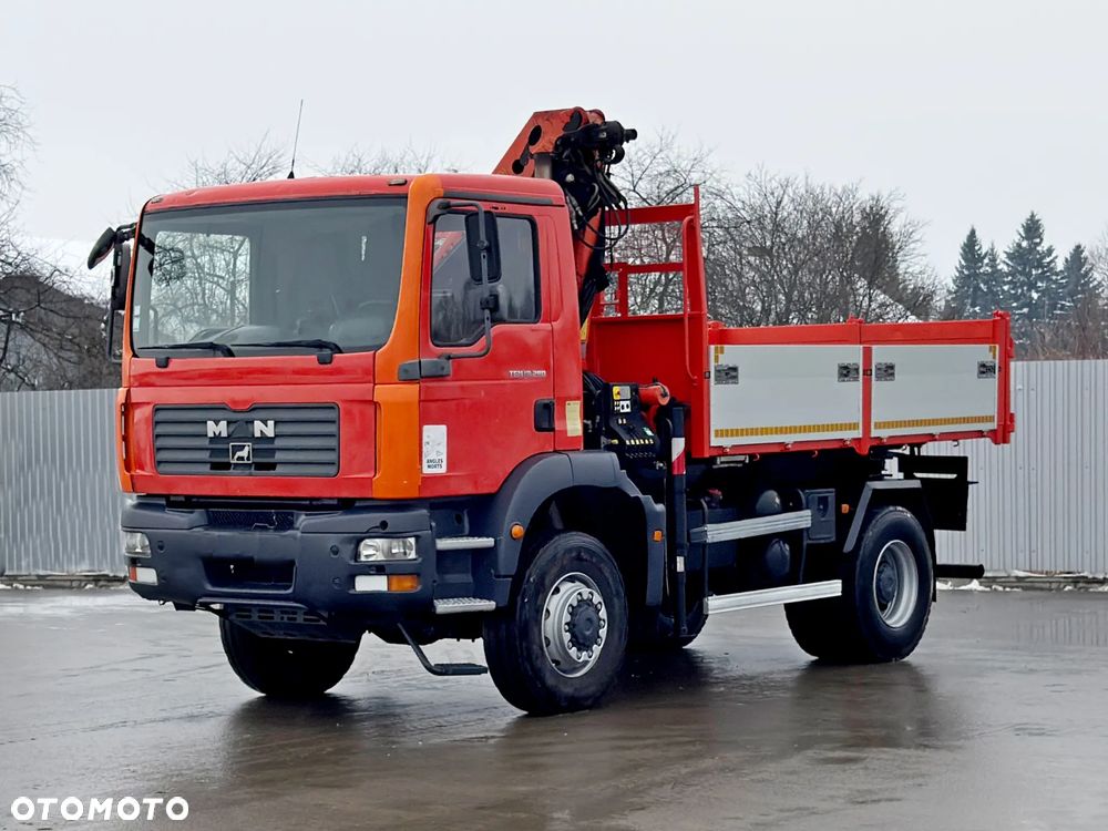 MAN TGM 18.280 * WYWROTKA 3,85 m* PALFINGER PK 10501 * 4x4 - 4