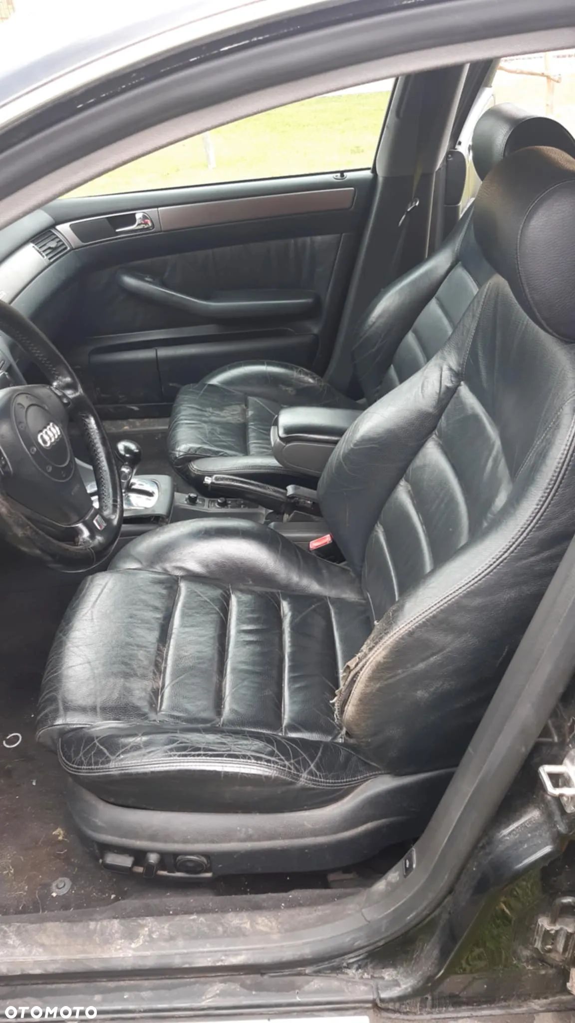 KPL.FOTELE,BOCZKI CZARNA SKÓRA -AUDI A6/ C5 AVANT/ EUROPA - 1