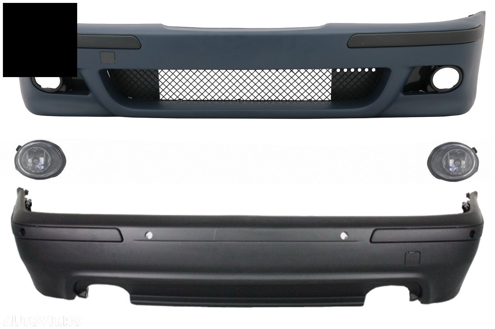 Body Kit Exterior BMW Seria 5 E39 (1995-2003) cu Proiectoare Crom- livrare gratuita - 1