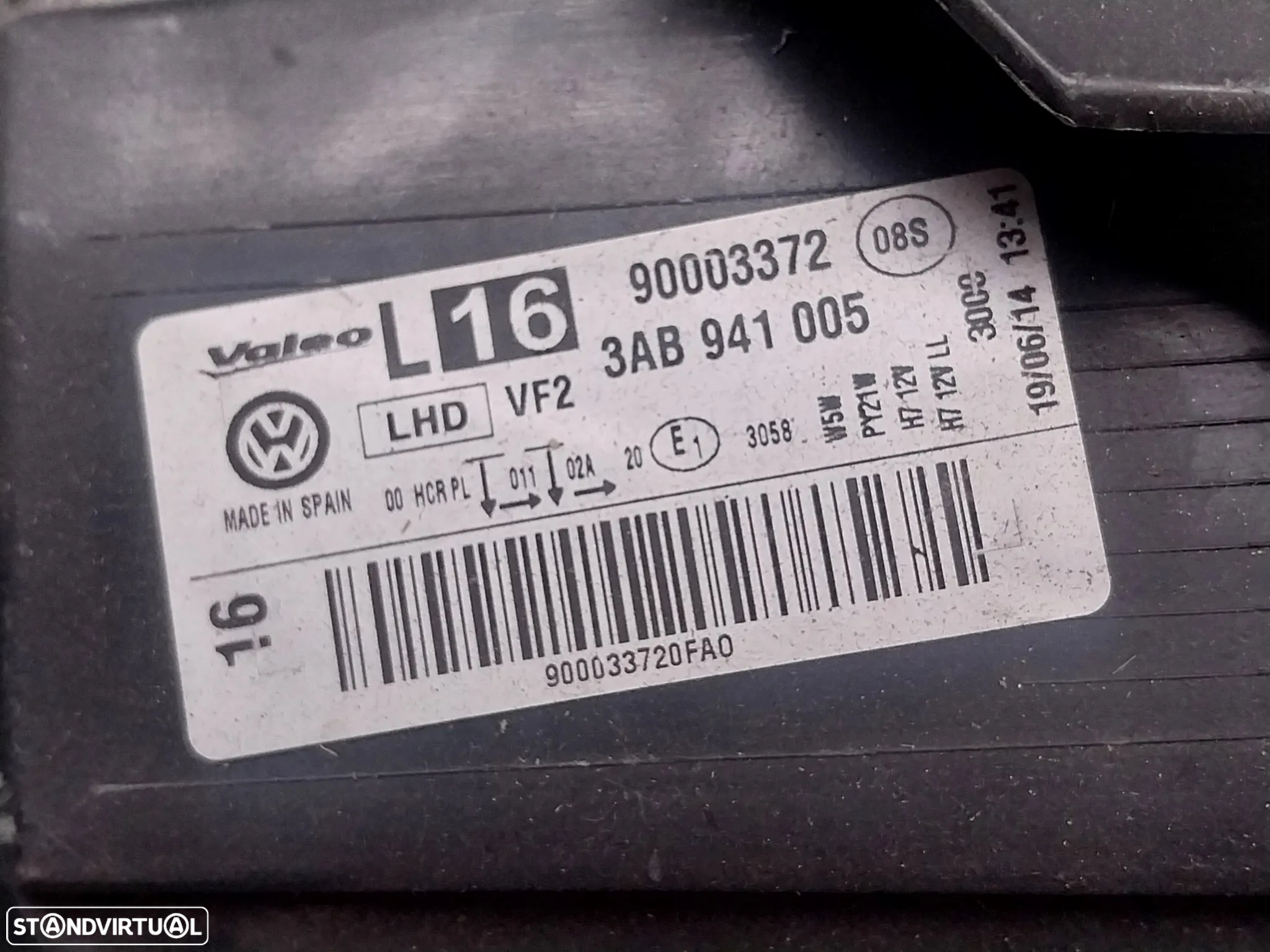 Farol esquerda VW Passat B7 Ref: 3AB941005 - 5