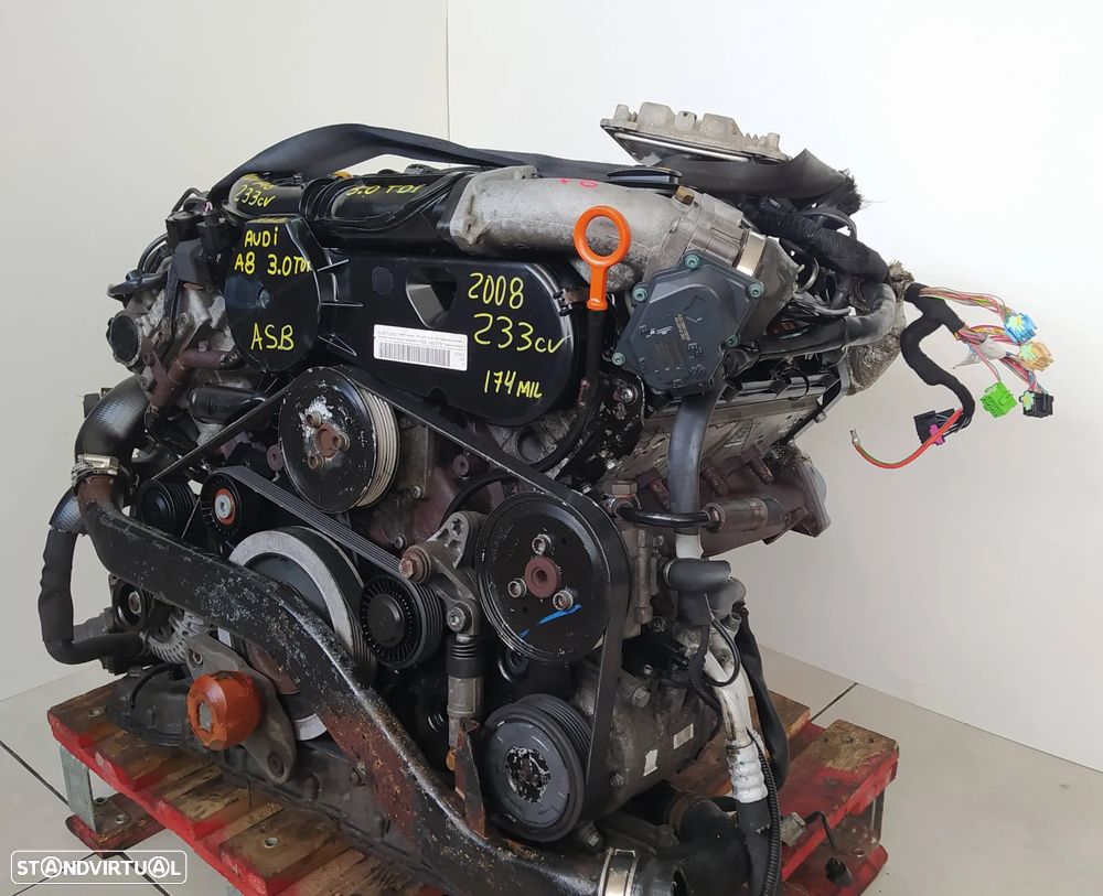Motor Audi A8 A6 3.0TDI V6 233cv ASB quattro caixa automatica ZF 6HP-19 JNL - 3