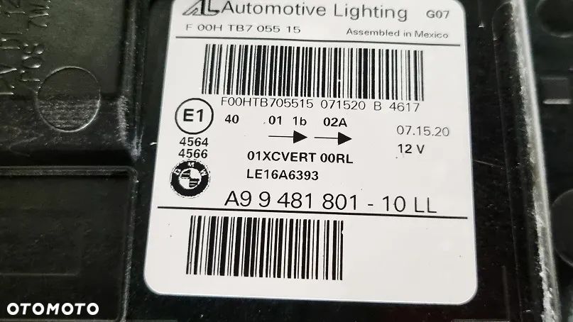 REFLEKTOR LEWY FULL LED BMW X7 LASER EUROPA - 7