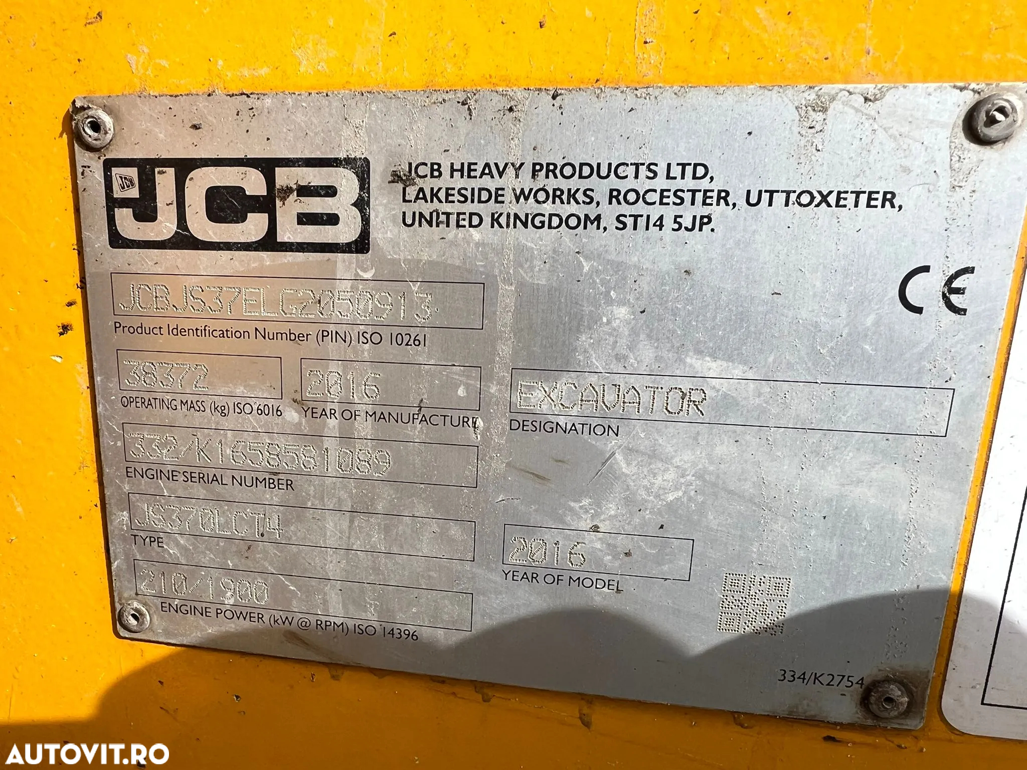 JCB JS 370 Excavator pe șenile - 6