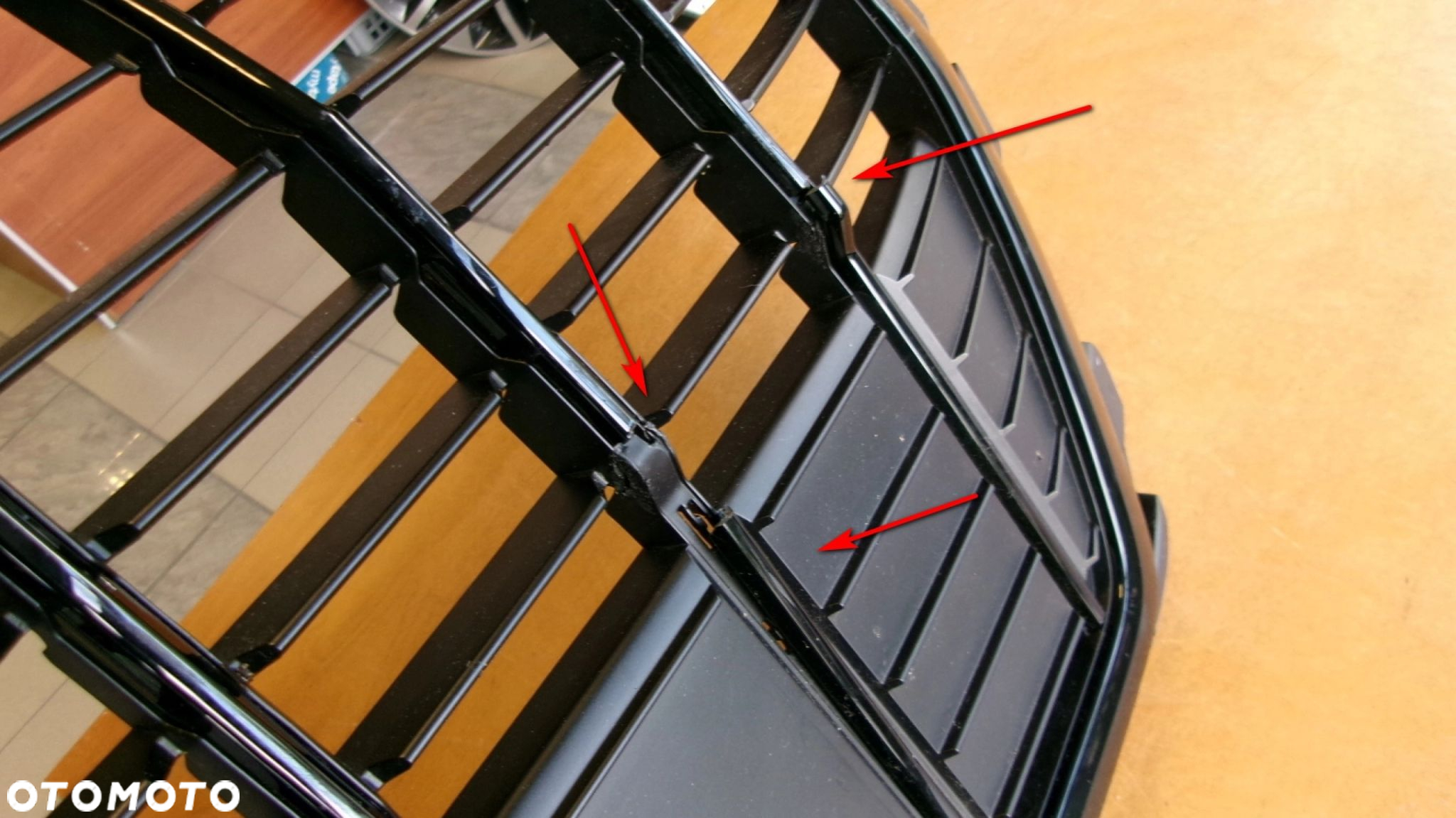 ATRAPA GRILL AUDI Q3 83A CZARNA BLACK S LINE - 2