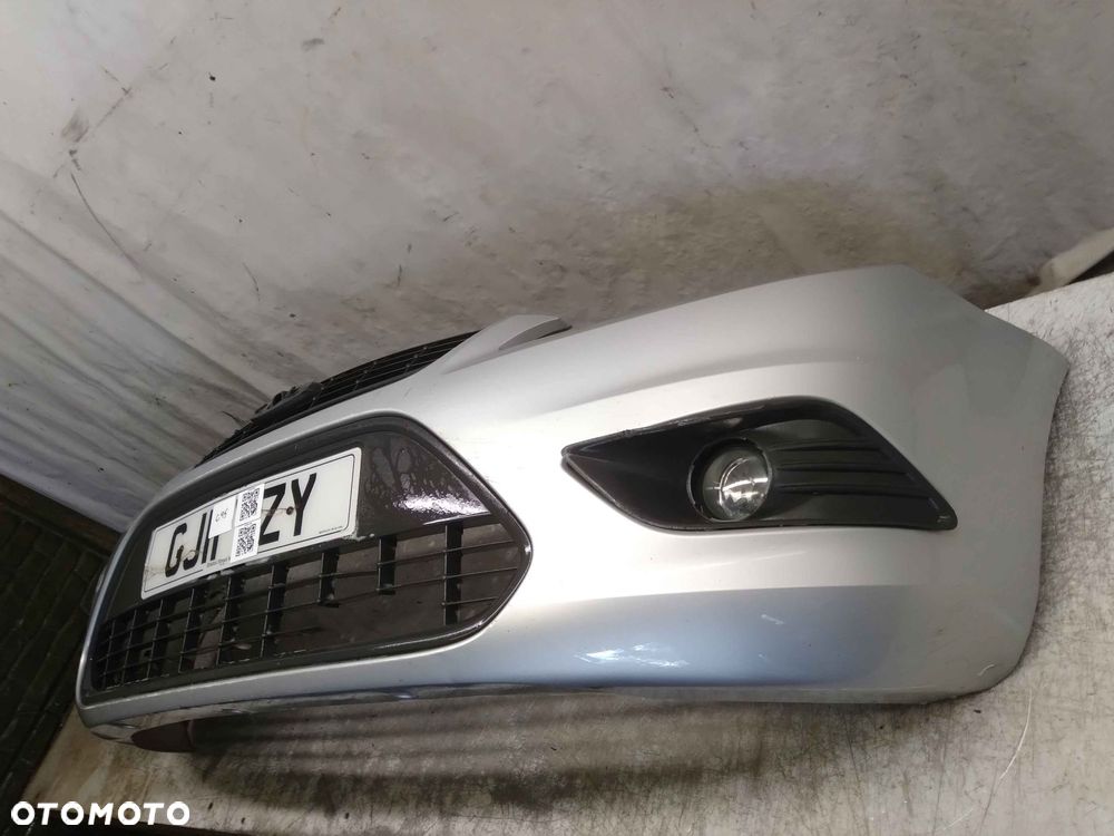 ^ ZDERZAK PRZÓD PRZEDNI FORD FOCUS MK.2 2 II LIFT FL 03 SREBRNY HALOGENY - 7