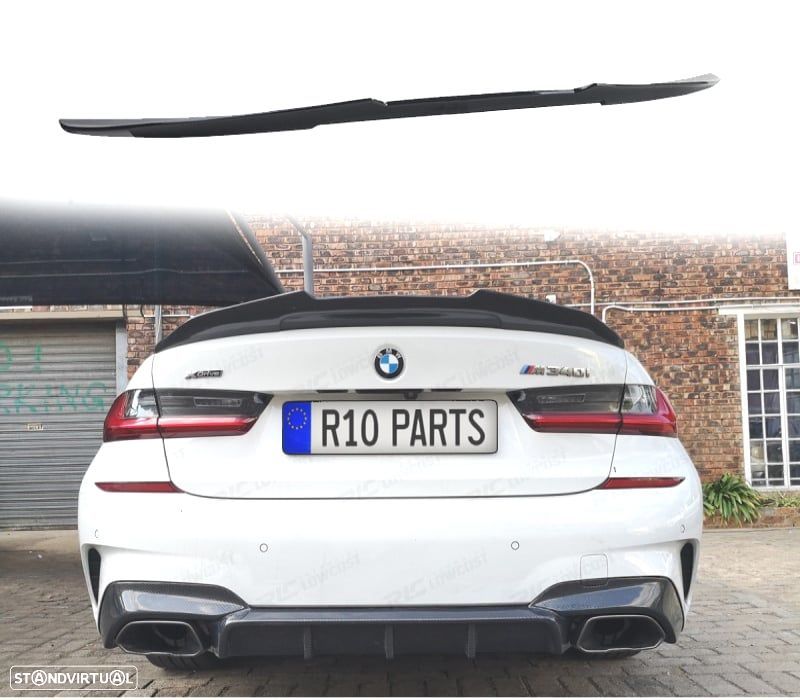 AILERON BMW G20 19- LOOK PSM DUCKTAIL PRETO BRILHANTE - 1