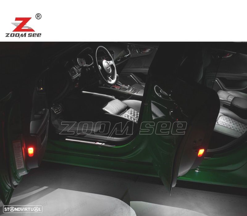 KIT COMPLETO DE 18 LÂMPADAS LED INTERIOR PARA AUDI A7 S7 RS7 C7 QUATTRO 2011-2017 - 4